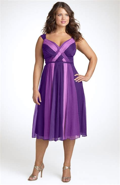 macy's purple dress plus size|purple dress for mature woman.